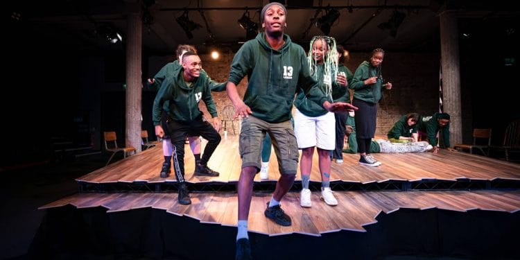 The Bush Young Company in As We Face The Sun at the Bush Theatre. (Photo by Harry Elletson)