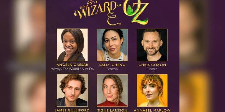 Cast of The Wizard of Oz at Watermill Theatre