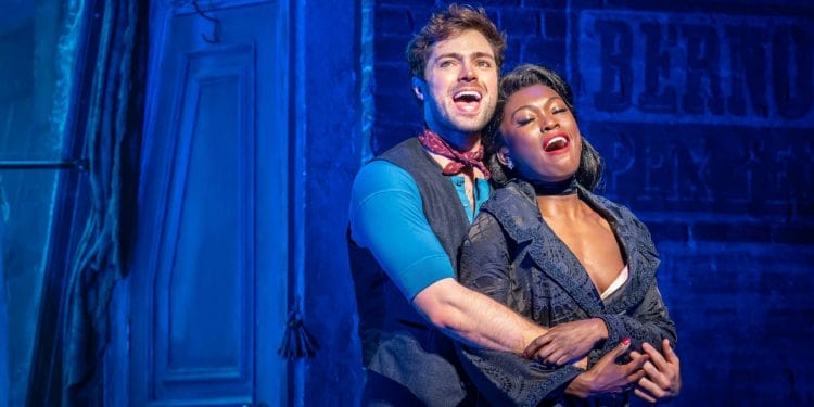 2. Moulin Rouge! The Musical at Piccadilly Theatre, London. Dom Simpson and Tanisha Spring. Photo credit Marc Brenner