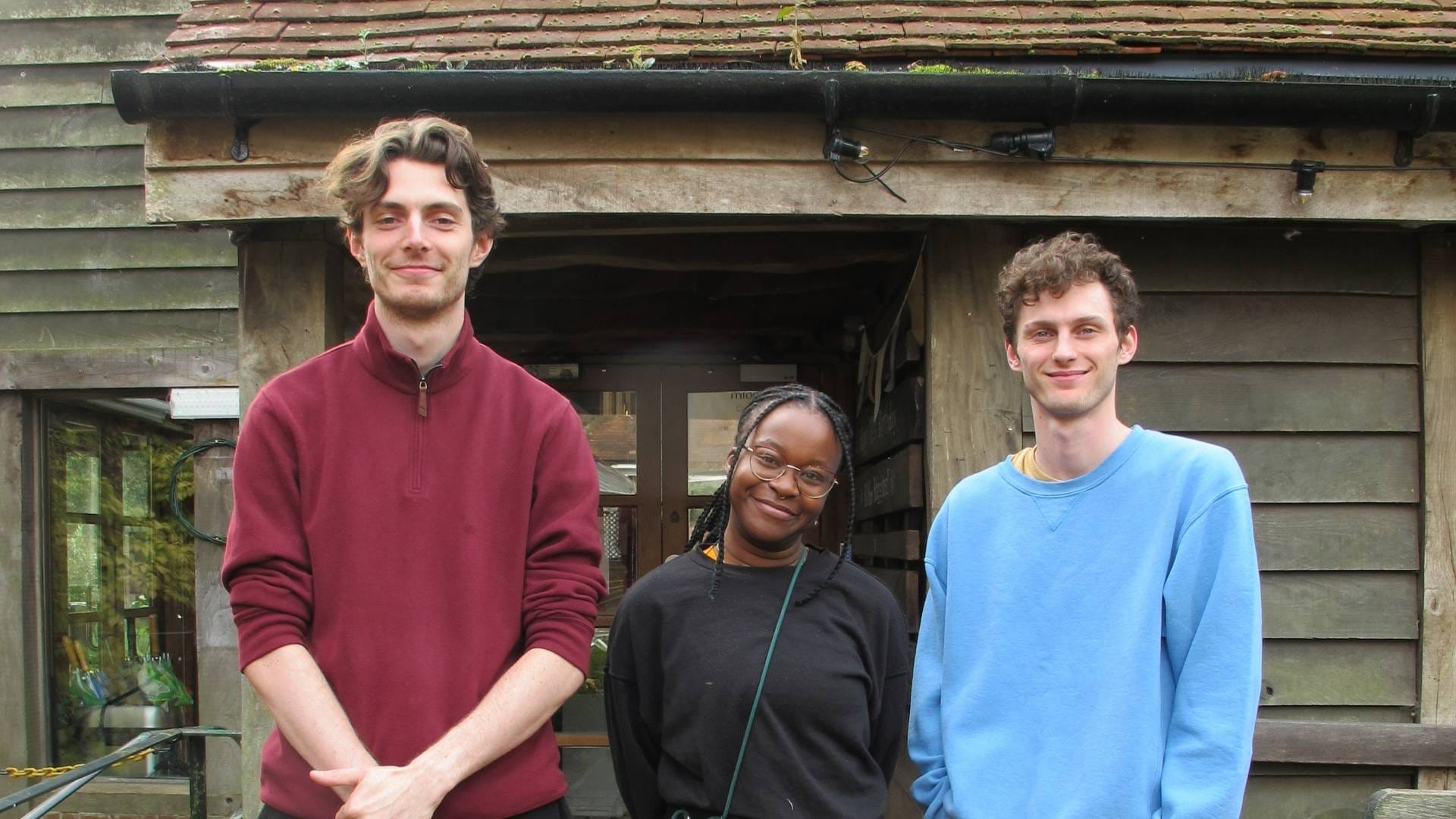 Macbeth cast (L R) Liam Bull, Thuliswa Magwaza, Jimmy Chambers