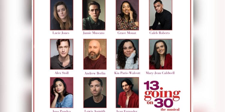 The Cast of 13 Going on 30 The Musical Workshops