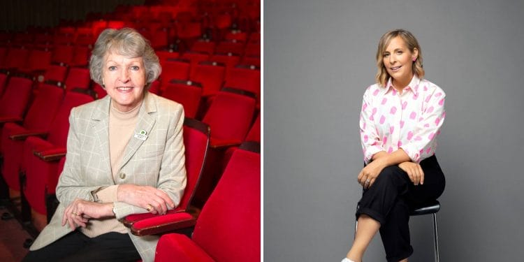 Dame Penelope Keith and Mel Giedroyc copyright Laurie Fletcher