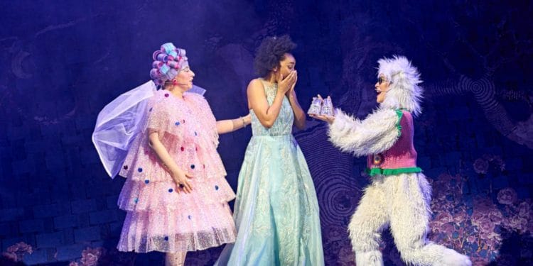 Jodie Jacobs, Tilly La Belle Yengo and Maya De Faria in Cinderella at the Lyric Hammersmith Theatre © Manuel Harlan