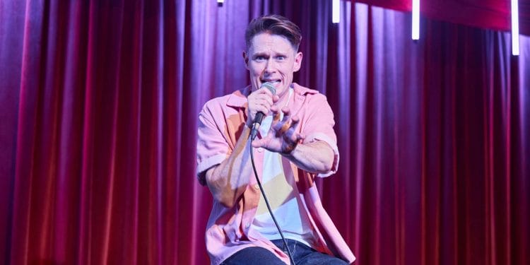 Samuel Barnett in 'Feeling Afraid As If Something Terrible Is Going To Happen' at Bush Theatre. Photo Credit The Other Richard