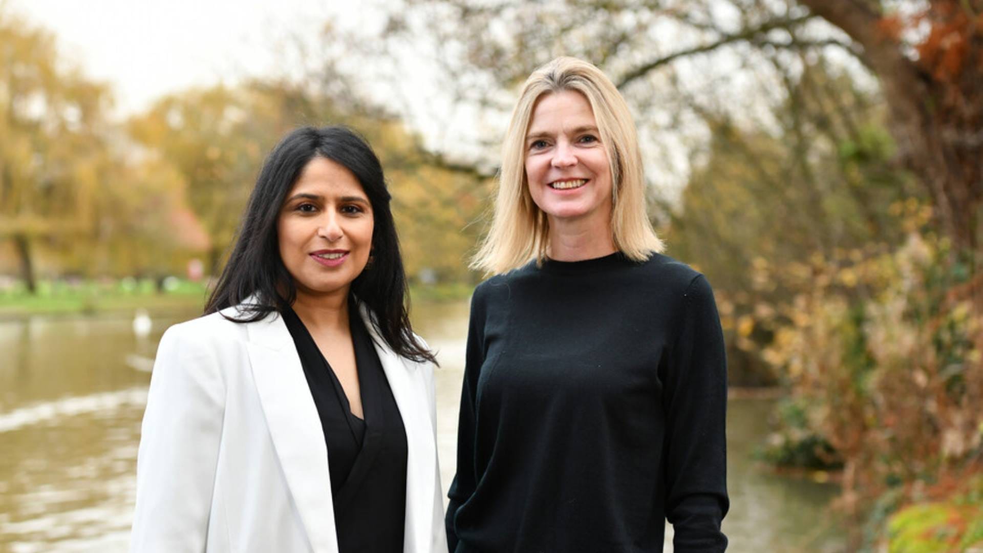 Sandeep Mahal and Vicky Cheetham, interim co Executive Directors Photo by Simon Hadley (c) RSC