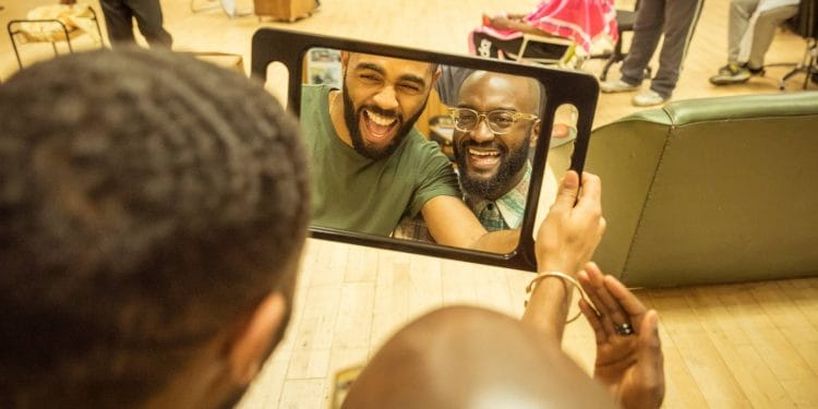 Barber Shop Chronicles 2017 in rehearsals at the National Theatre (c) Marc Brenner