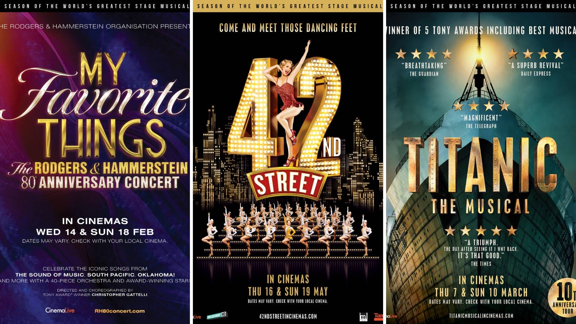 Cinemalive Announces A New Season Of Musicals Coming To Over 450