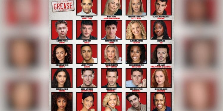Grease UK Tour Cast