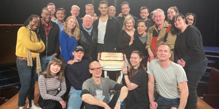 The Cast of Witness for the Prosecution Celebrate 2000 Performances