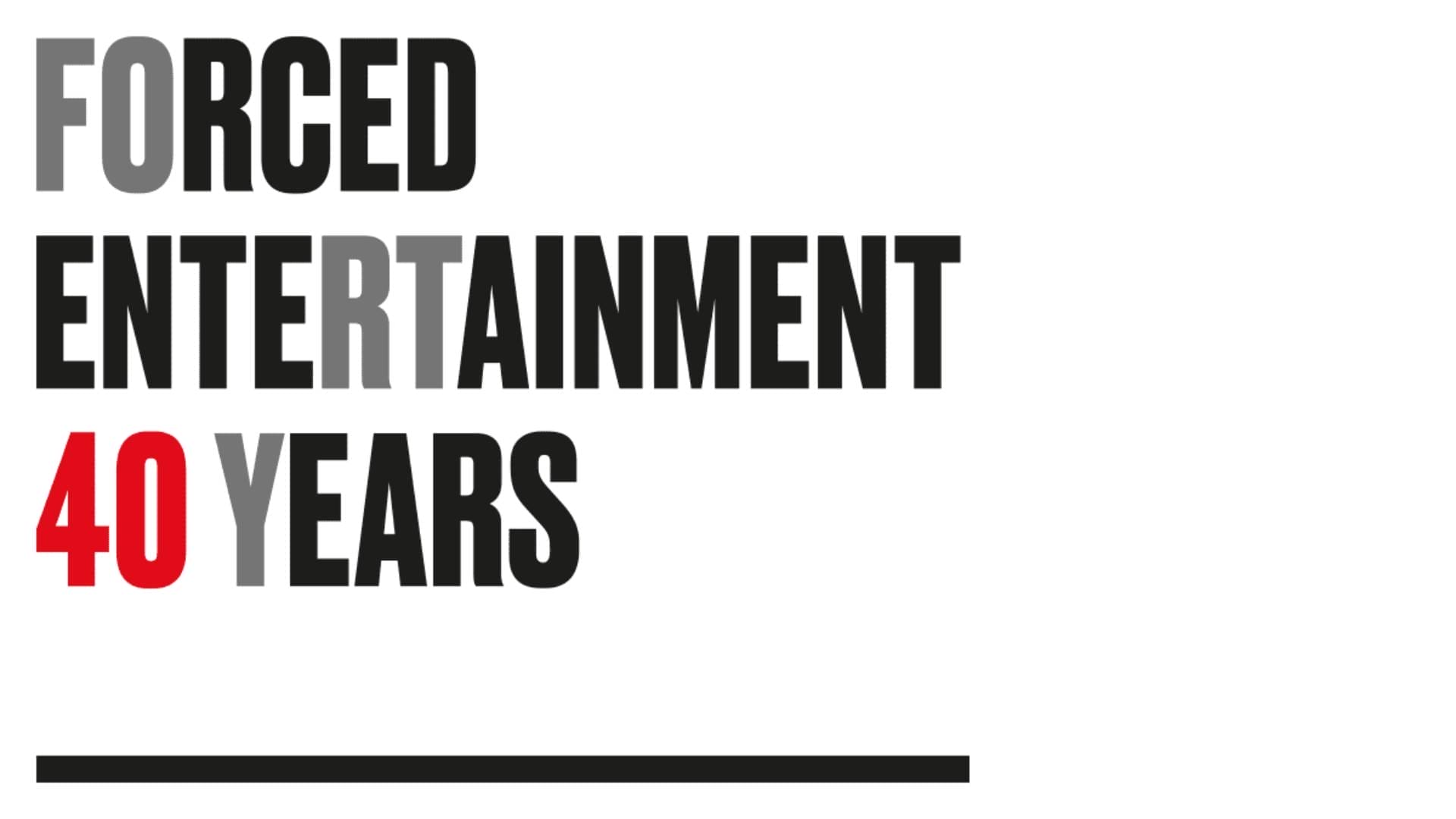 Forced Entertainment @40 International Season – Theatre Weekly