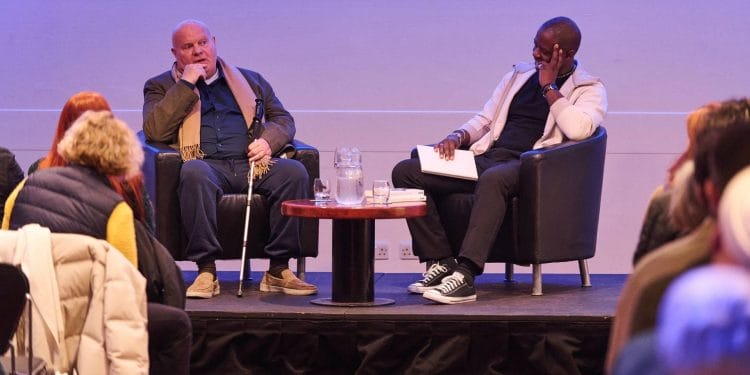 Declan Donnellan and Adrian Lester photo by Roy J Baron