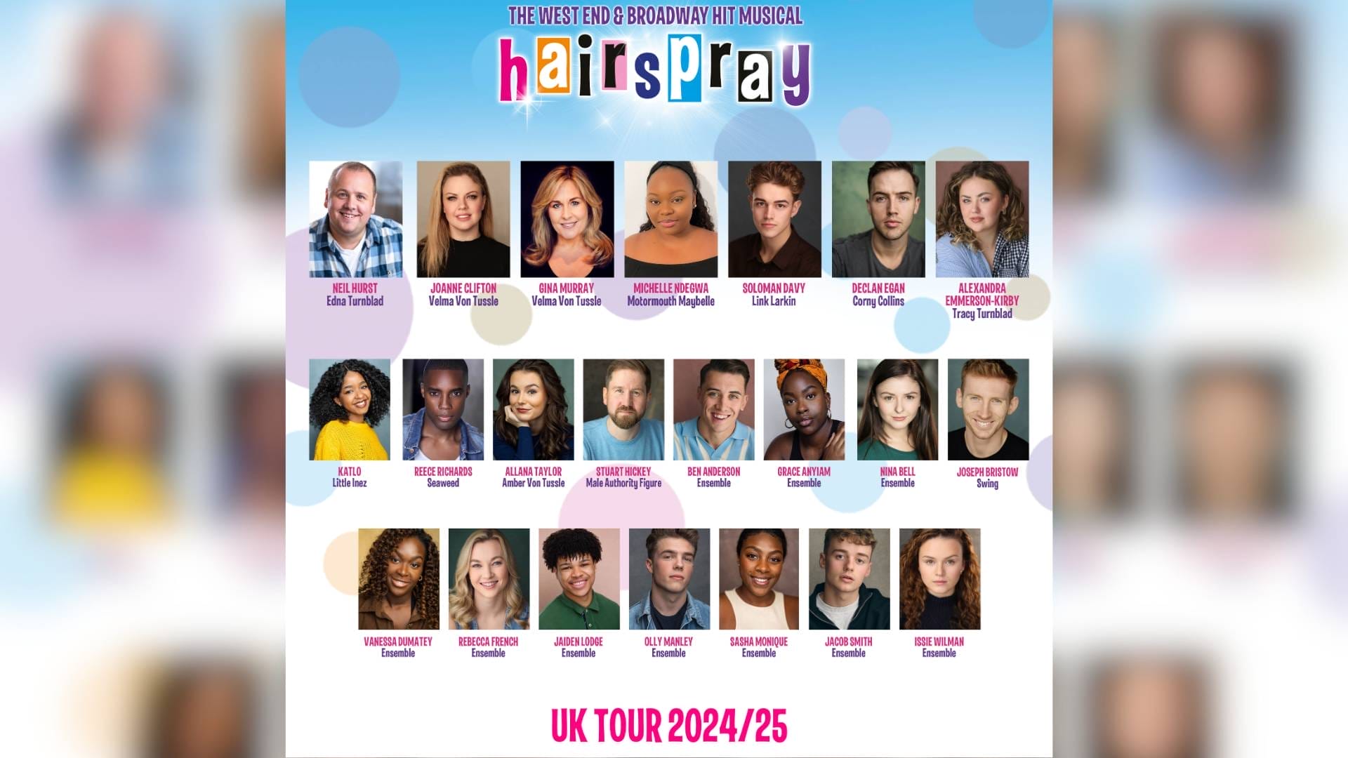 Hairspray Tour Cast