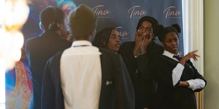 Students at the Education Workshop for TINA The Tina Turner Musical, © Matt Crockett 1