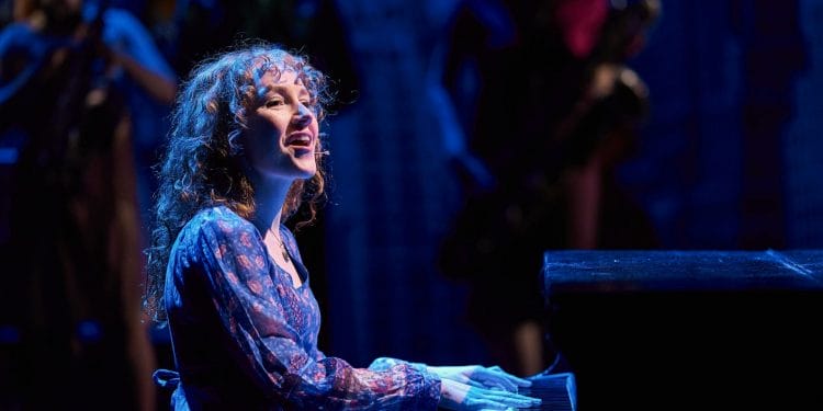 Kirsty Findlay as Carole King in Beautiful The Carole King Musical photo by Fraser Band