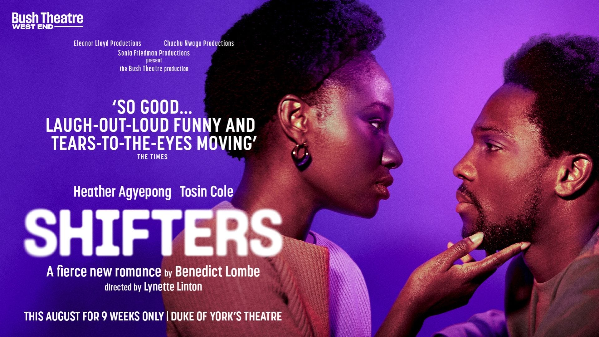 West End Transfer Announced for Bush Theatre's Shifters starring Tosin