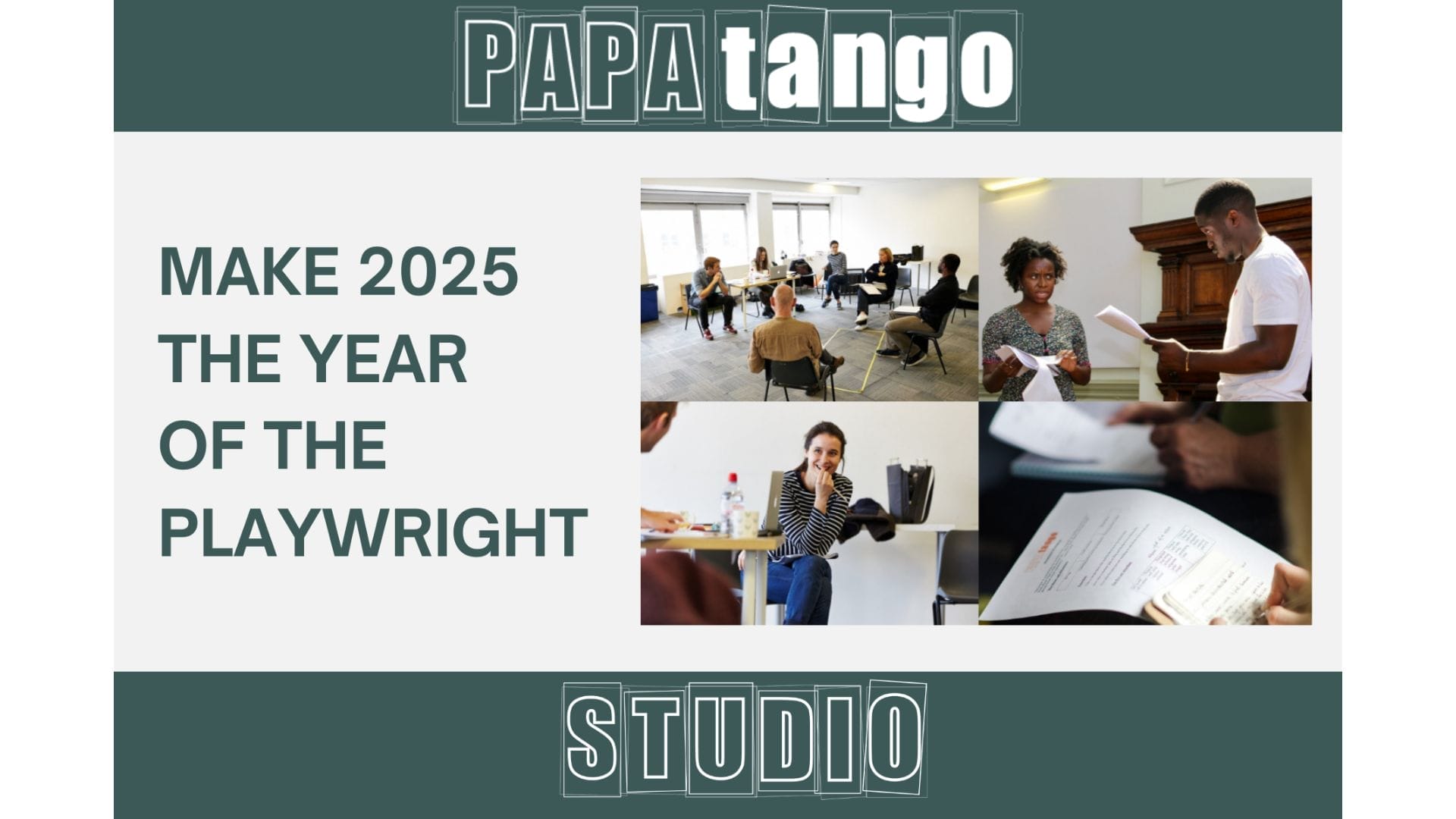 Papatango Playwright Studio Image supplied by publicist