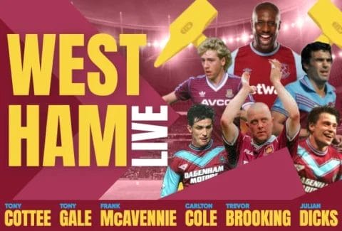 An Evening with West Ham Legends Tickets at Adelphi Theatre