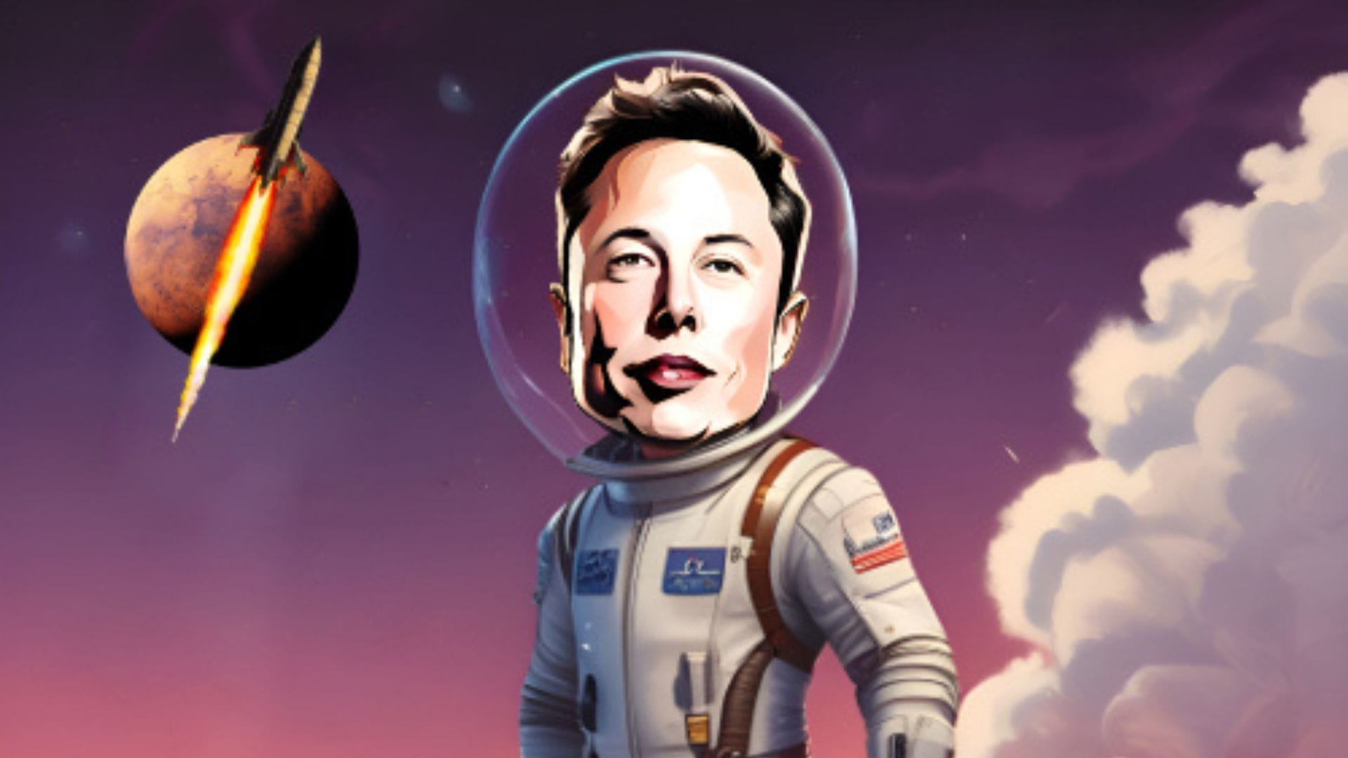 Elon Musk Lost in Space image supplied by publicist