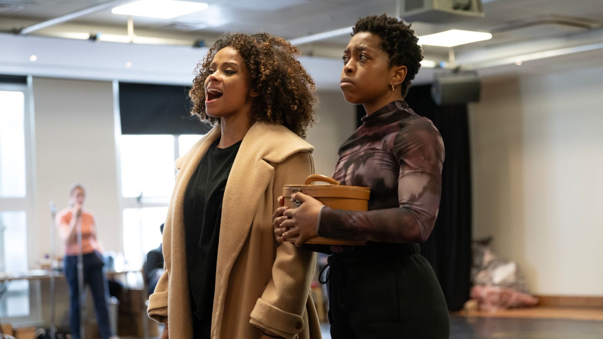 L R Fleur East, Chrissie Bhima in rehearsals for TINA The Tina Turner Musical, credit Matt Crockett