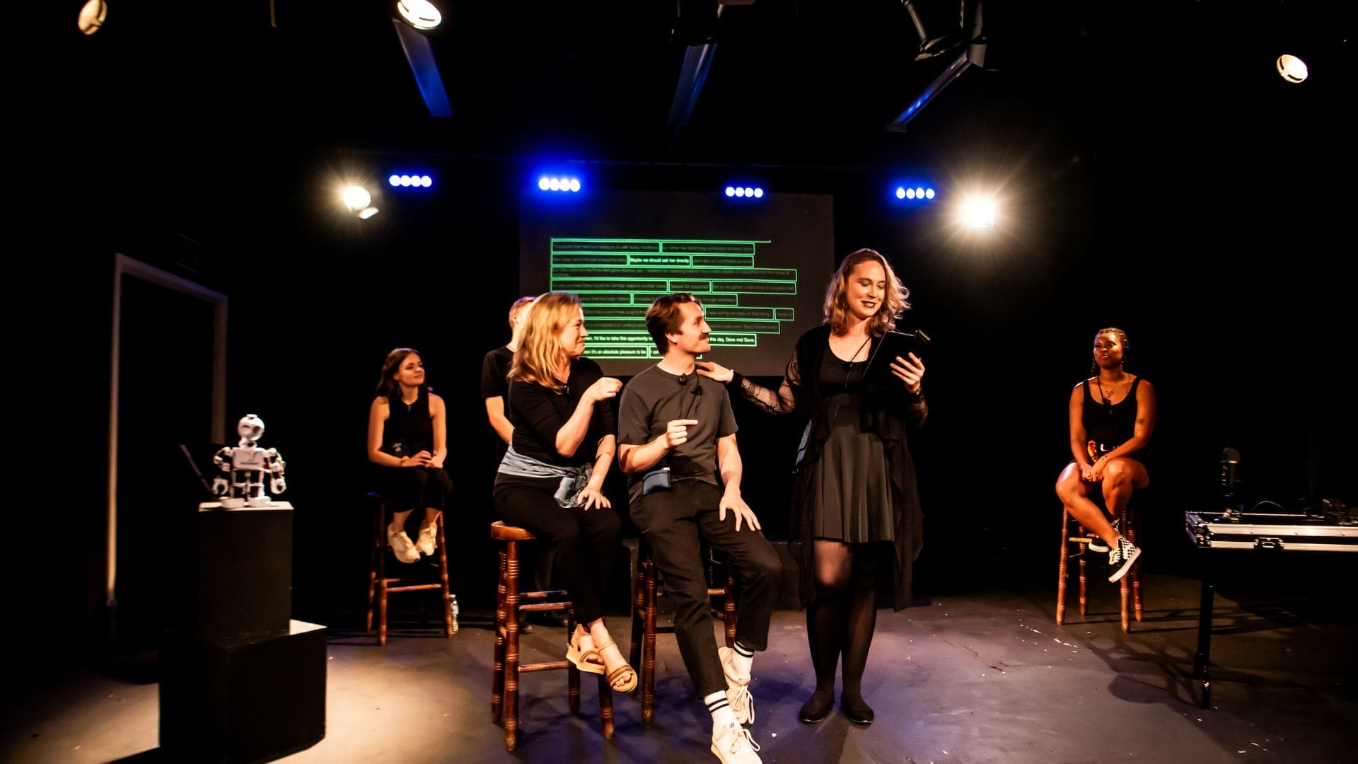 Some of the cast of Improbotics (c) Lidia Crisafulli