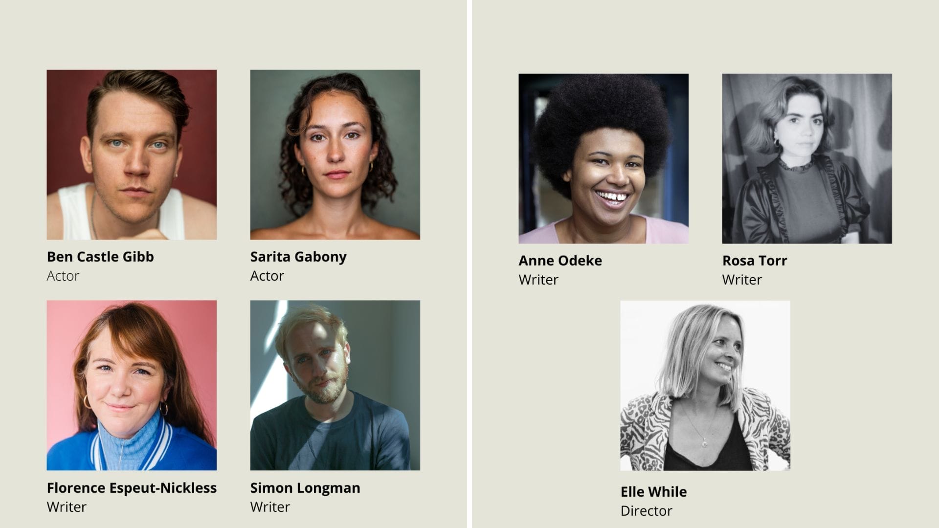 Cast and Creatives of Even More Ghost Stories Image supplied by publicist