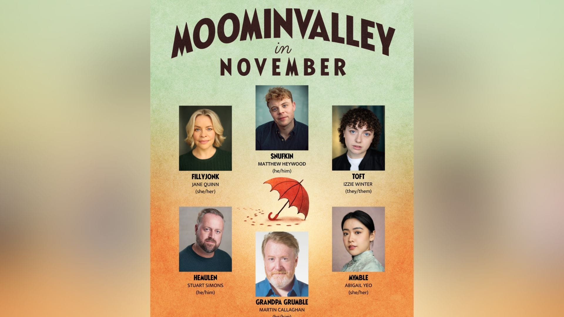 Moominvalley in November cast image supplied by publicist