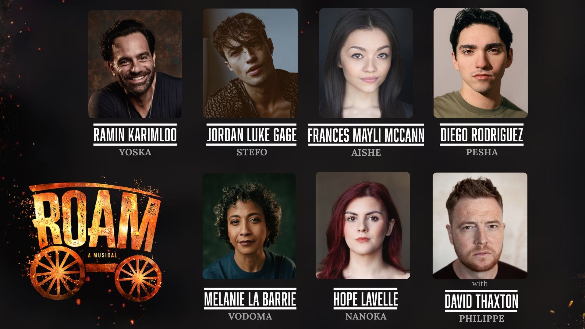 Cast of Roam Image supplied by publicist