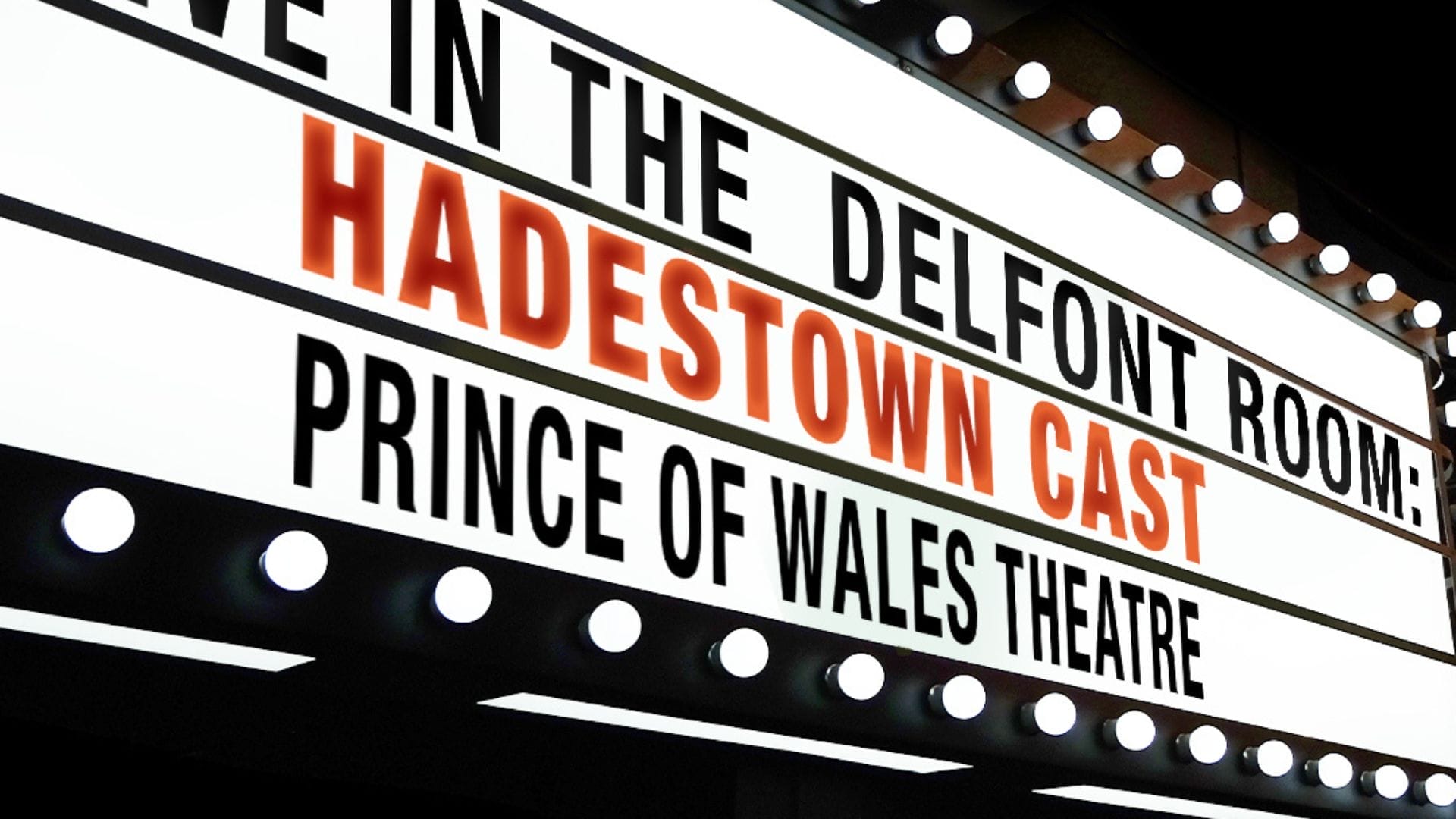 Live in the Delfont Room Image supplied by publicist