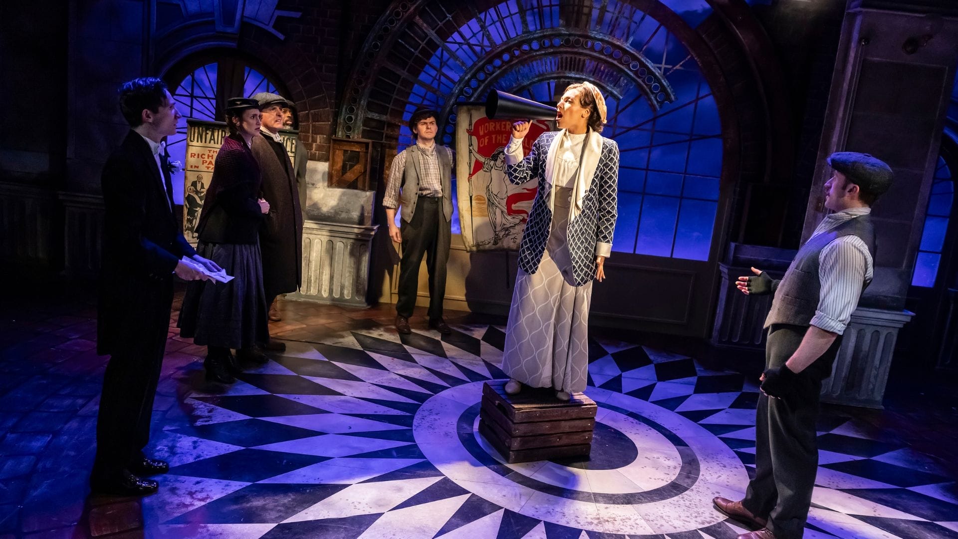 My Fair Lady Mill at Sonning Mark Moraghan and cast Photo Pamela Raith Photography