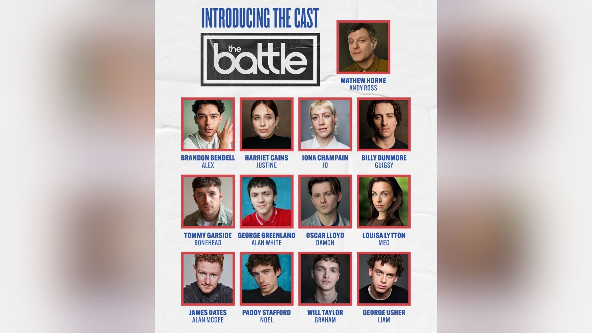 The Battle Cast Image supplied by publicist