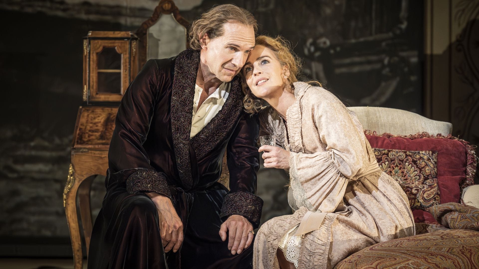 Grace Pervades PROD 02155 Ralph Fiennes Miranda Raison Image Credit Marc Brenner