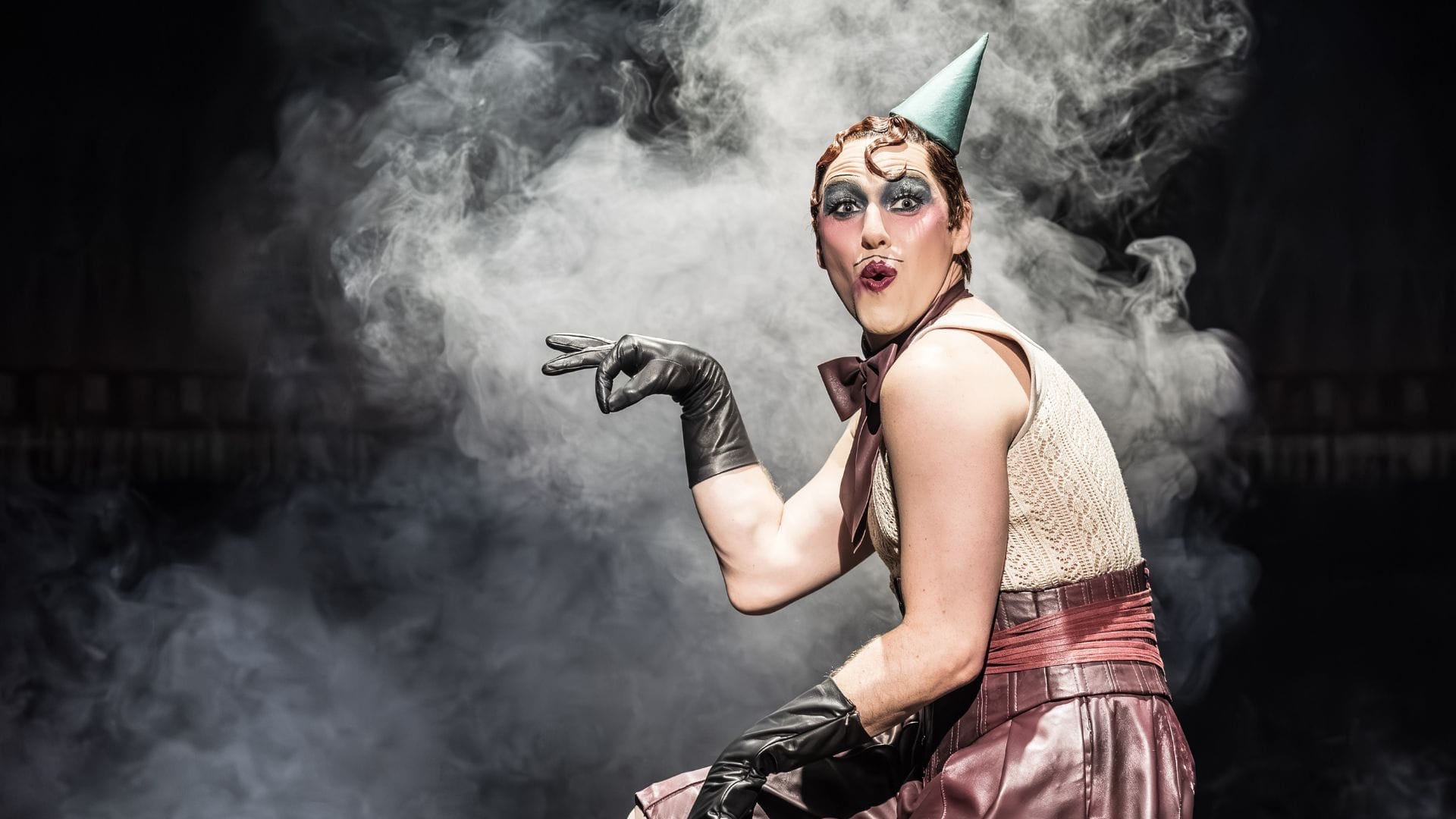 CABARET. Jamie Muscato (Emcee). Photo Marc Brenner